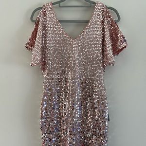 NEW Soft Pink Sequin Dress